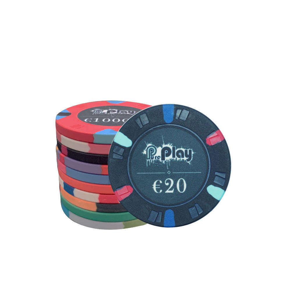 CMC122, venta al por mayor, molde de tarjeta personalizado, fichas de póker, Euro 10g, 39mm, Material cerámico con cualquier diseño, sin moq para juego de Casino Poker Club